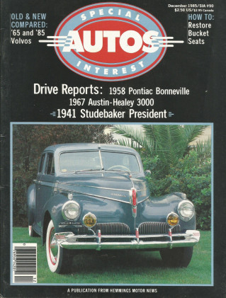 SPECIAL-INTEREST AUTOS 1985 DEC #90 - HEALEY 3000 MkIII,'58 BONNEVILLE,VOLVO 12